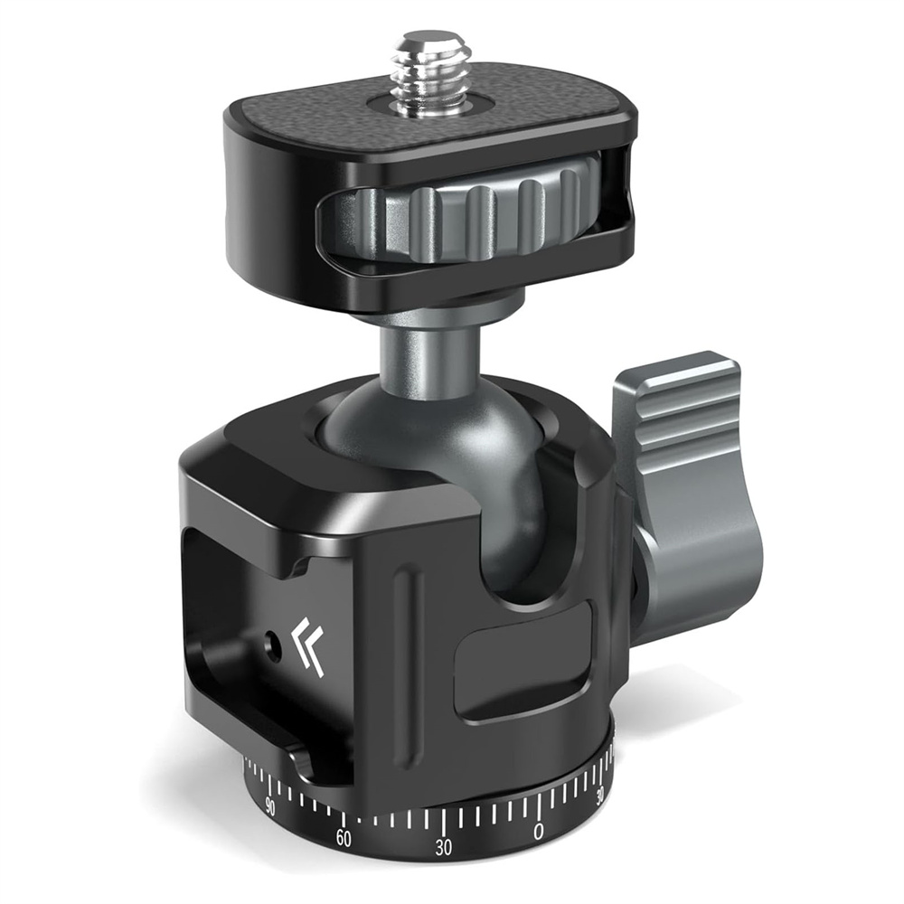Fluid Head Tripod - Alumínio Mini Tripé Panorâmico com Cold
