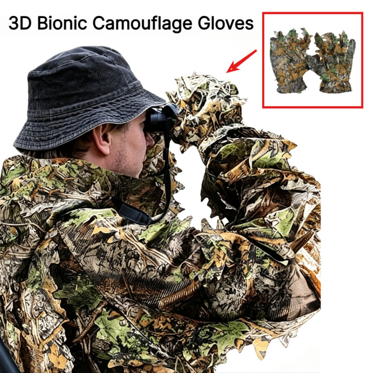 Photography Training - Luvas de Caça 3D Camufladas com
