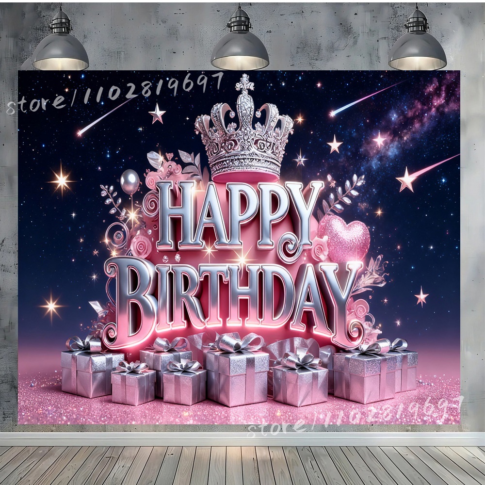 Luxo feliz aniversário pano de - Photography Backdrop Muslin avaliação e preço