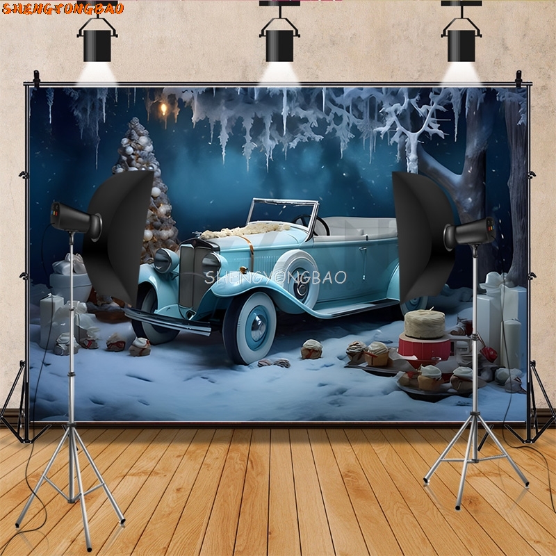 Shengyongbao dia de natal grin - Photography Backdrop Muslin avaliação e preço