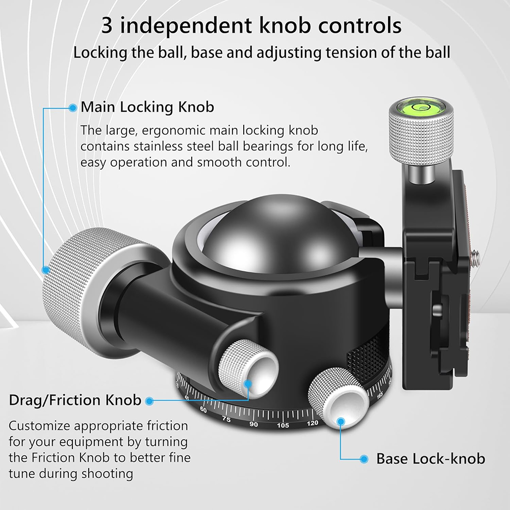 Cabeça de bola de tripé de per - Fluid Head Tripod avaliação e preço