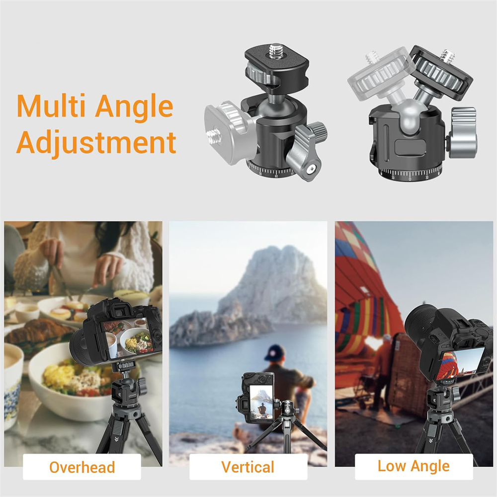 Alumínio Mini Tripé Panorâmico - Fluid Head Tripod avaliação e preço