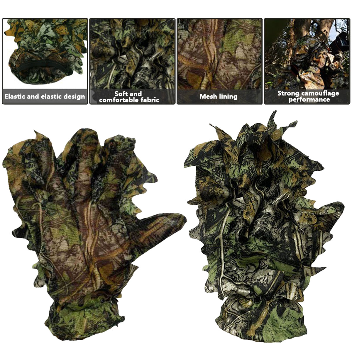 Luvas de Caça 3D Camufladas co - Photography Training avaliação e preço